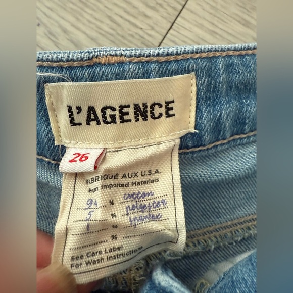 l agence Wide Leg Jeans Size 26 - Picture 3 of 5
